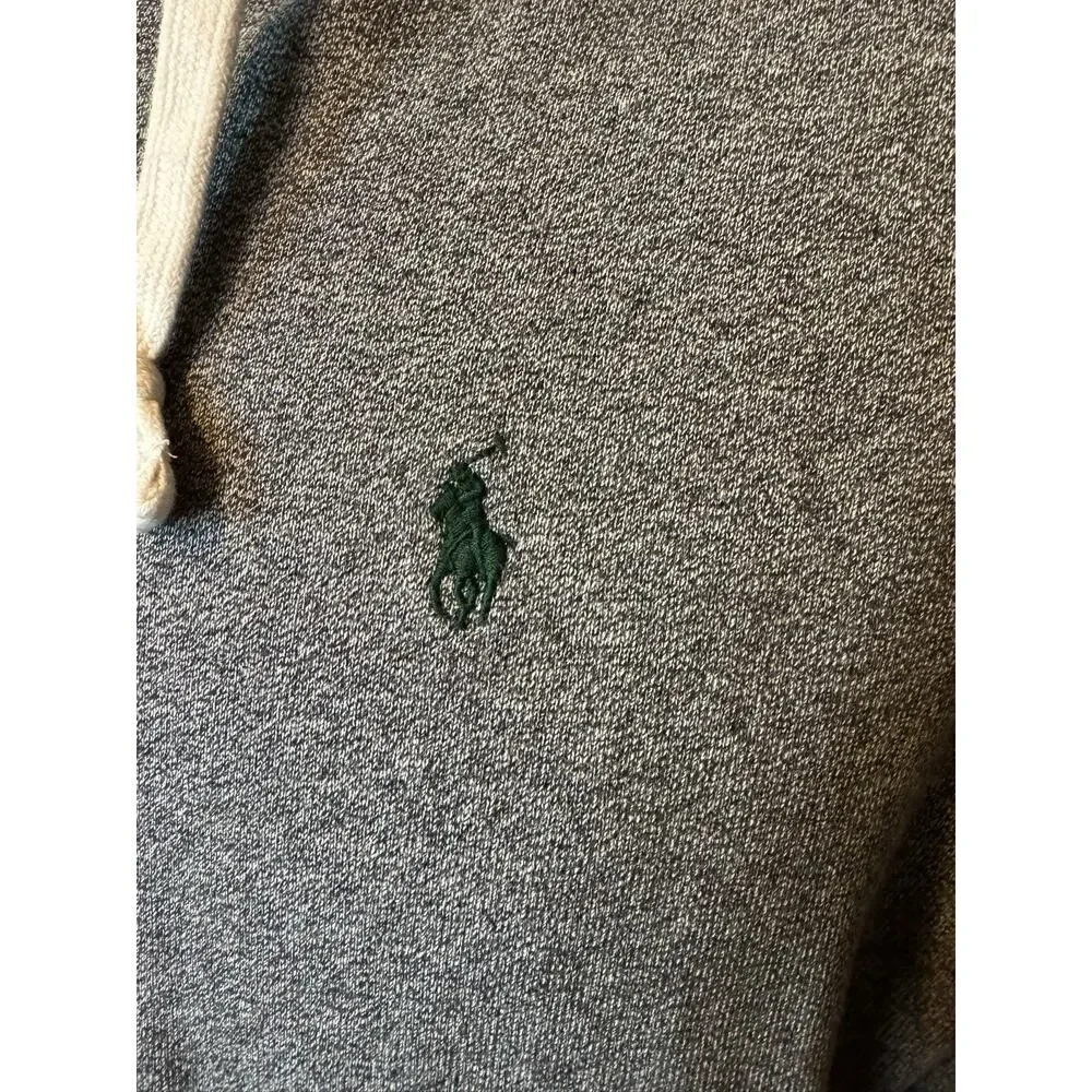 Polo Ralph Lauren Men's XL Gray Full Zip Hoodie w/ Pockets Embroidered $165